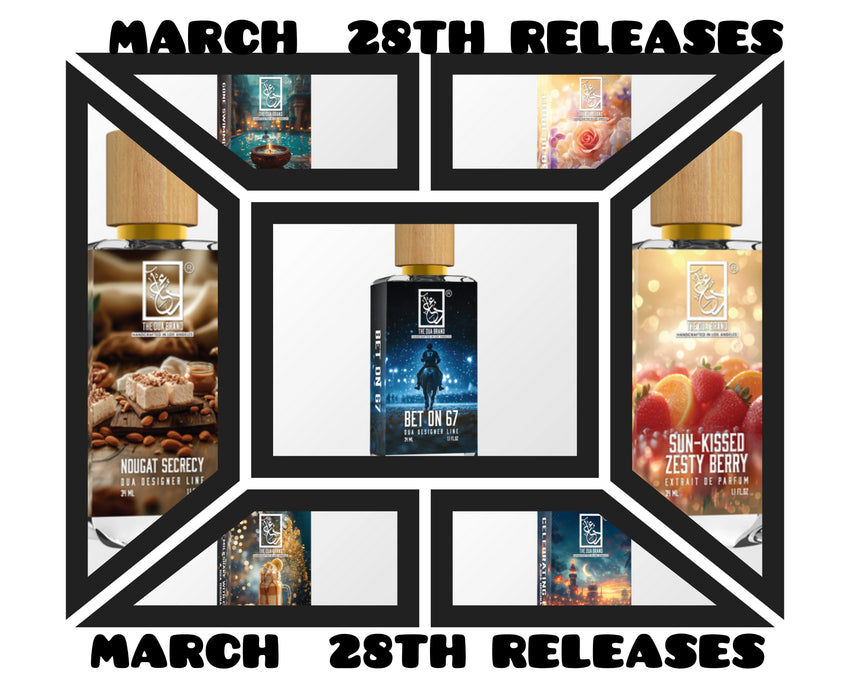 DUA FRAGRANCES MARCH 28TH RELEASES 3ML SAMPLES PRE-ORDER SHIP 4/6