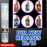 DUA FRAGRANCES OCTOBER 16TH RELEASES 1ML SAMPLES PRE-ORDER