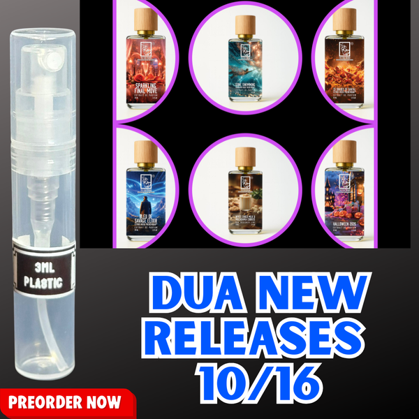 DUA FRAGRANCES OCTOBER 16TH RELEASES 1ML SAMPLES PRE-ORDER