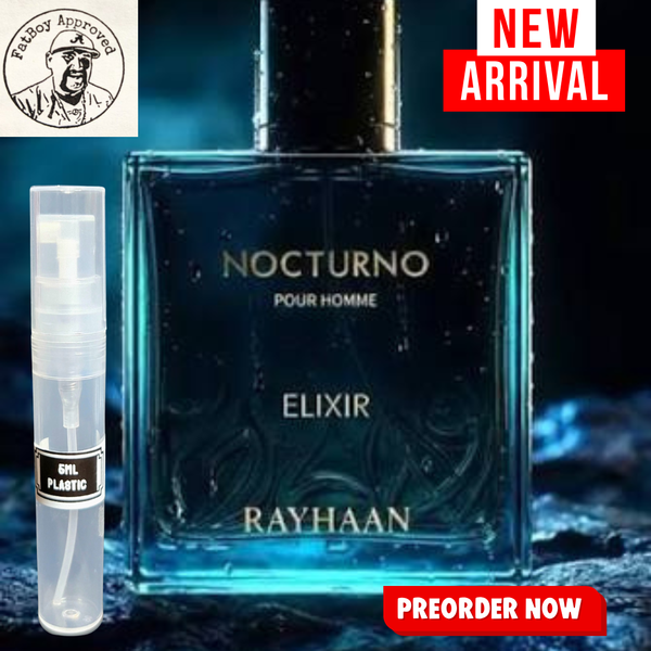 RAYHAAN NOCTURNAL ELIXIR (BLEU CHANEL LE EXCLUSIF TWIST) 5ML SAMPLES PRE-ORDER SHIP BY 4/24