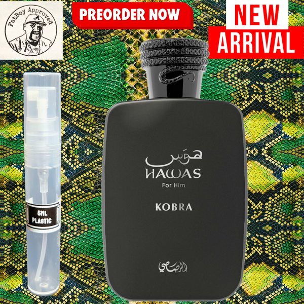 RASASI HAWAS KOBRA 5ML DECANTS PRE ORDER SHIP BY 9/12