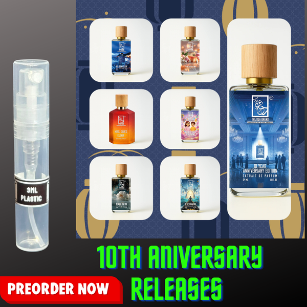 DUA 10TH ANIVERSARY RELEASES 3ML SAMPLES PRE-ORDER SHIP BY 3/10