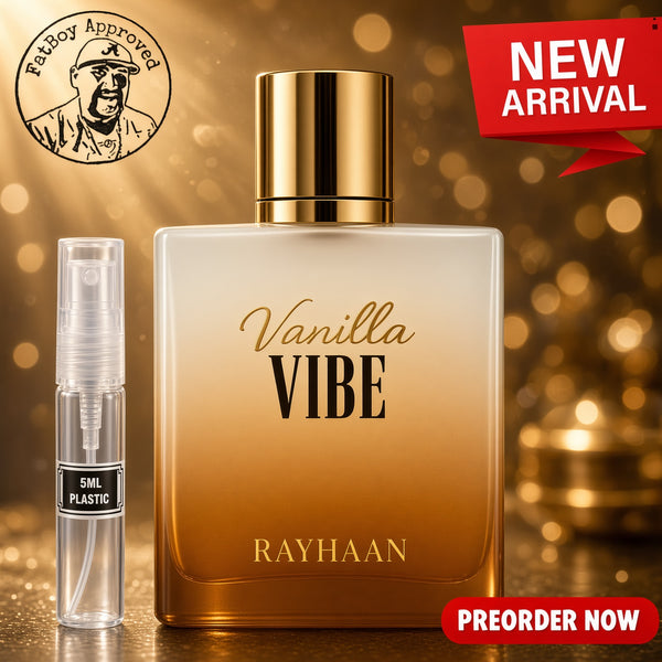 RAYHANN Vanilla VIBE 5ML SAMPLES PRE ORDER SHIP BY 10/27