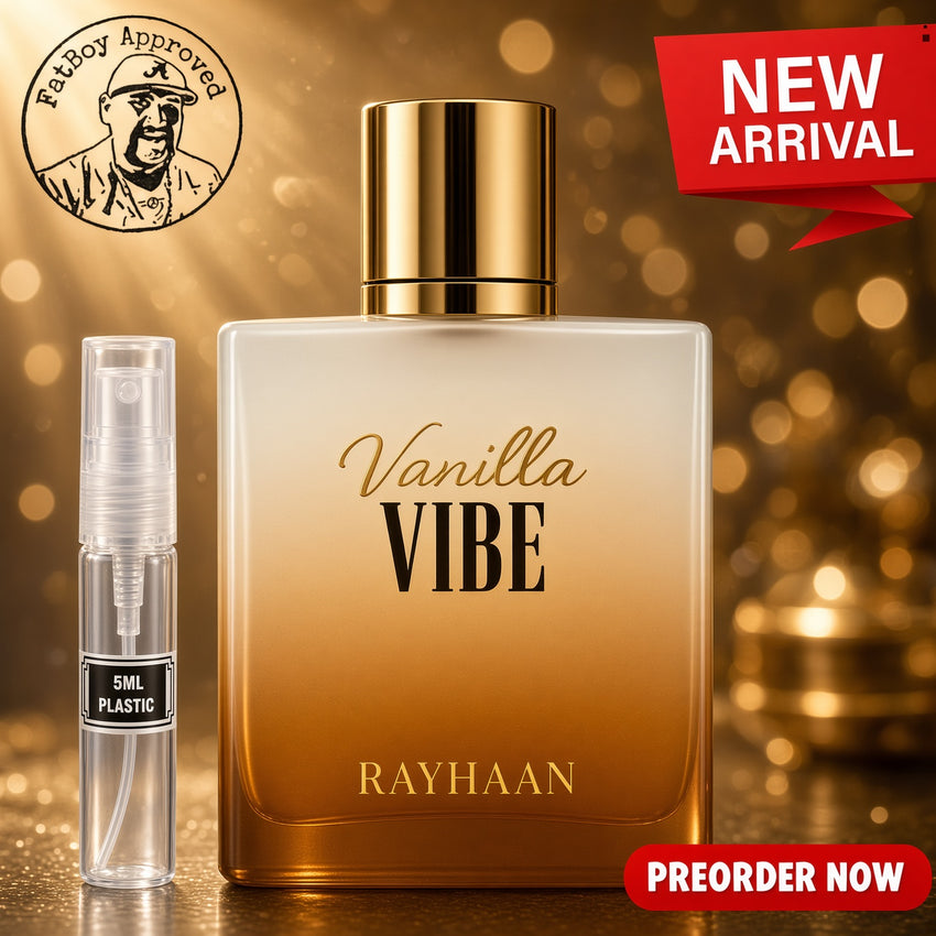 RAYHANN Vanilla VIBE 5ML SAMPLES PRE ORDER SHIP BY 10/27