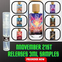 DUA FRAGRANCES NOVEMBER 21ST NEW RELEASES 3ML SAMPLES PRE-ORDER SHIP BY 11/28