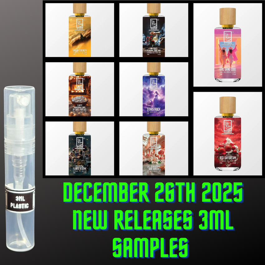 DUA FRAGRANCES DECEMBER 26TH RELEASES 3ML SAMPLES PRE-ORDER SHIP BY 1/2