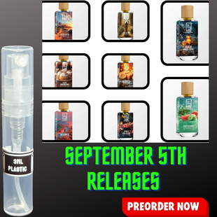 DUA FRAGRANCES SEPTEMBER 5TH RELEASES 3ML SAMPLES PRE-ORDER SHIP BY 9/12