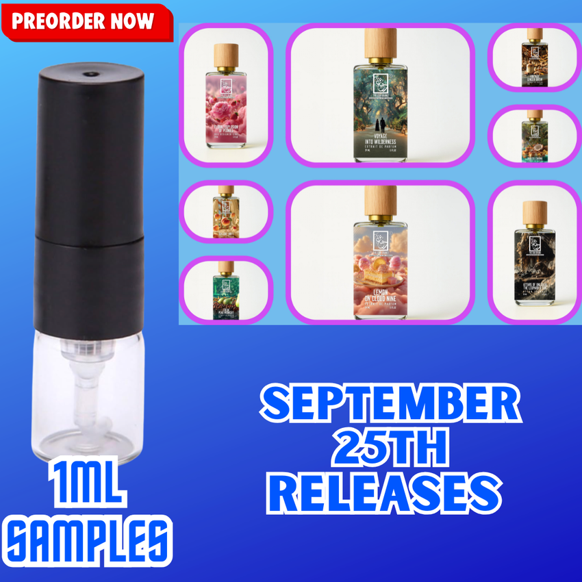 DUA FRAGRANCES SEPTEMBER 24TH RELEASES 1ML SAMPLES PRE-ORDER
