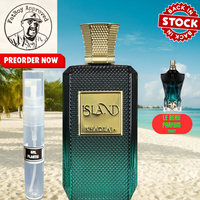 KHADLAJ ISLAND FOR MAN (LE BEAU PARFUM TWIST) 5ML SAMPLES **RESTOCKING** PRE ORDER NOW. SHIP BY 8/8