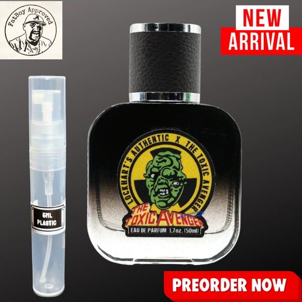 LOCKHART'S AUTHENTIC TOXIC AVENGER EDP 5ML SAMPLES PRE ORDER SHIP BY 8/25