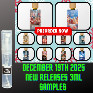 DUA FRAGRANCES DECEMBER 19th RELEASES 3ML SAMPLES PRE-ORDER SHIP BY 12/26