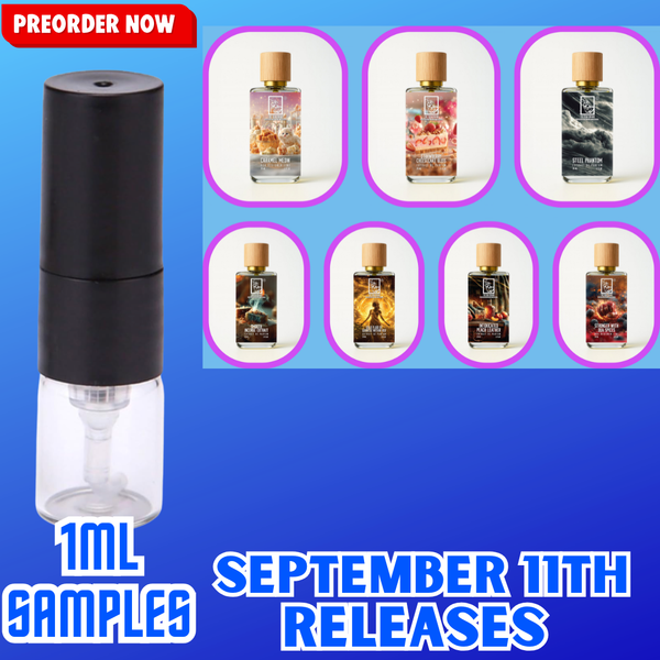 DUA FRAGRANCES SEPTEMBER 18th NEW RELEASES 1ML SAMPLES PRE-ORDER