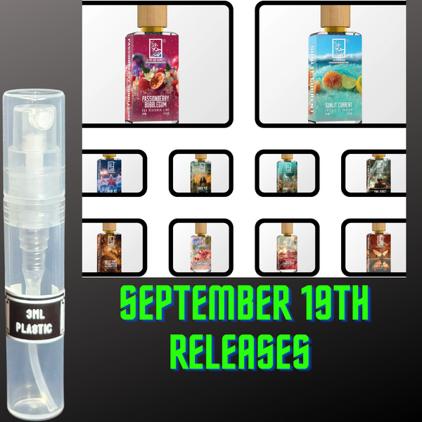 DUA FRAGRANCES SEPTEMBER 19TH RELEASES 3ML SAMPLES PRE-ORDER SHIP BY 9/26