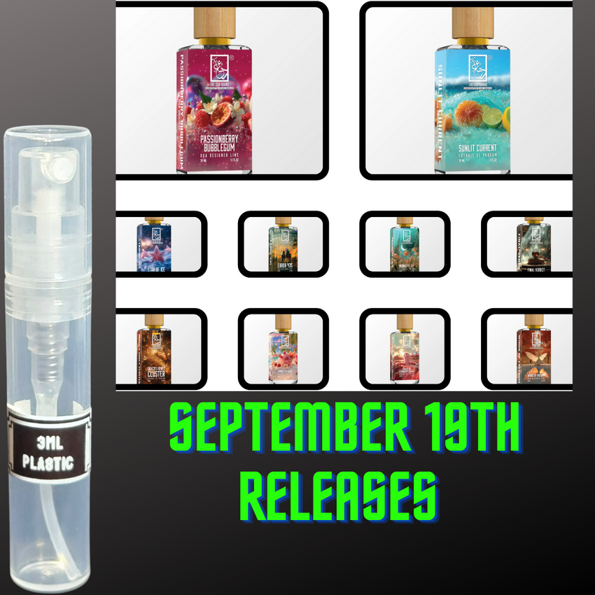 DUA FRAGRANCES SEPTEMBER 19TH RELEASES 3ML SAMPLES PRE-ORDER SHIP BY 9/26