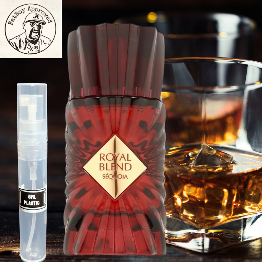 FRAGRANCE WORLD ROYAL BLEND SEQUOIA (ANGEL SHARE PARADIS TWIST) 5ML SAMPLES