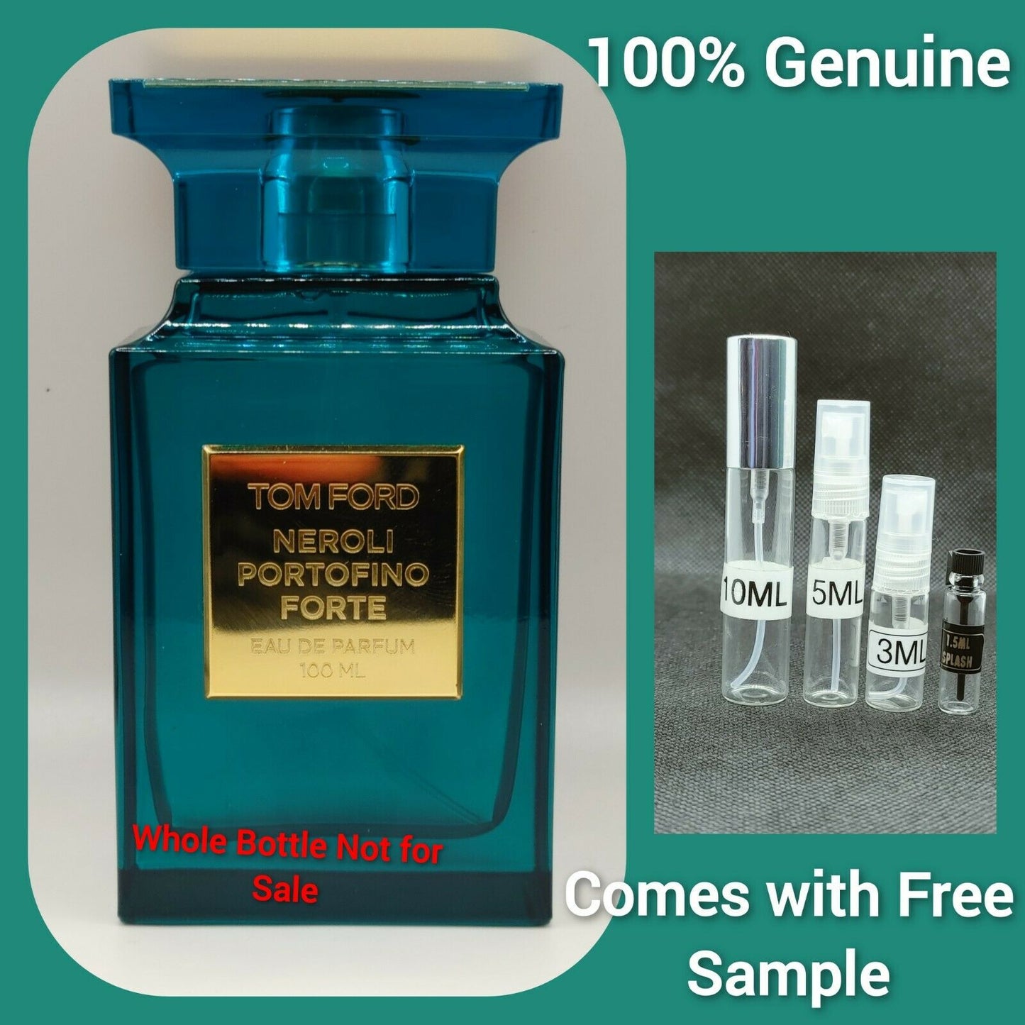 Tom Ford Private Blend Neroli Portofino Forte  Samples.Plus Free Sample+bag