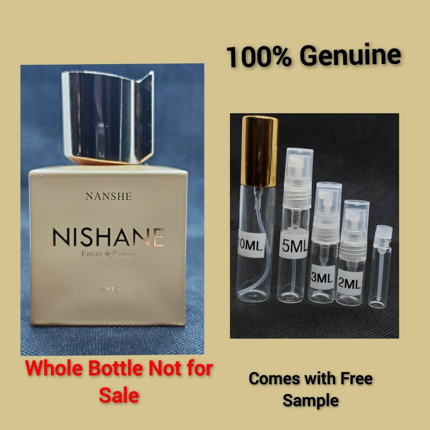 Nishane Nanshe New Release Samples.Plus Free Sample+bag
