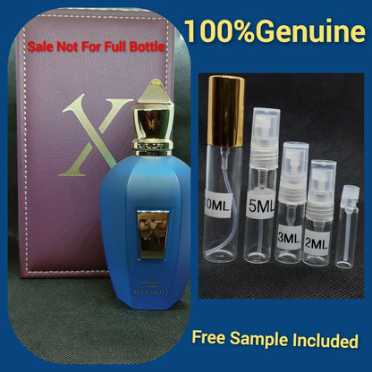 Xerjoff Blue Hope Samples Plus Free Sample+bag