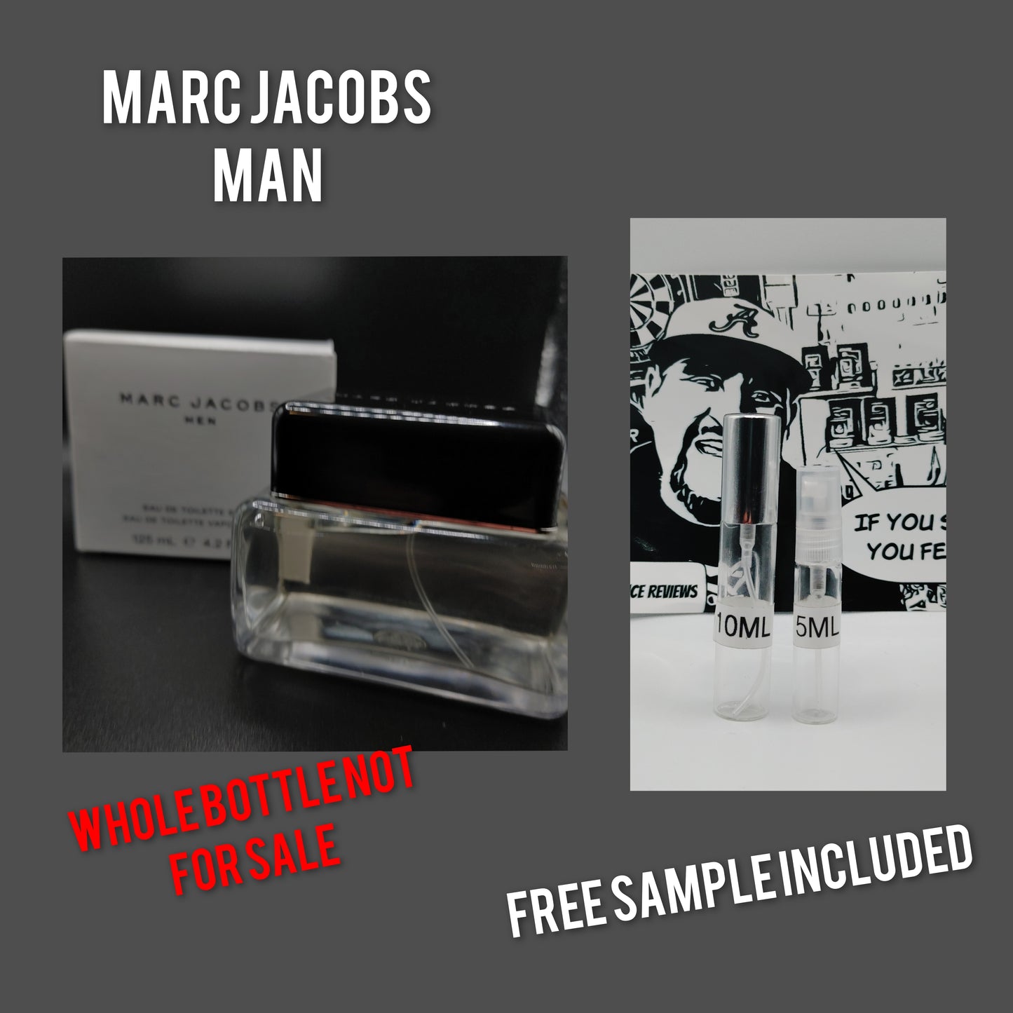 Marc Jacobs Men Marc Jacobs for men DECANTS PLUS FREE SAMPLE