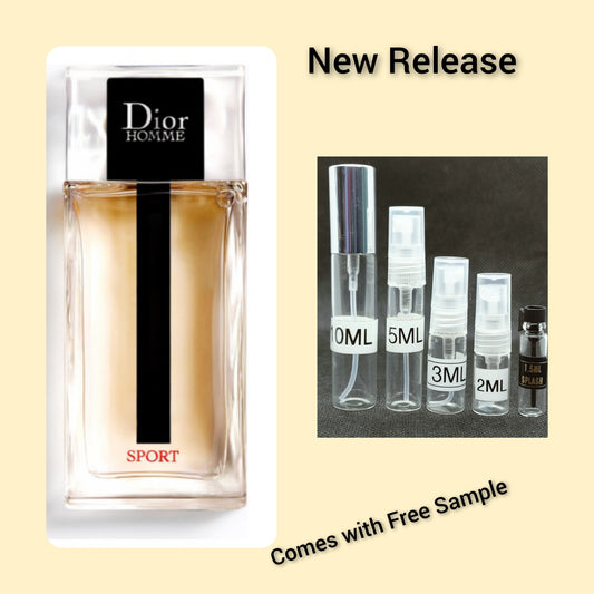 DIOR HOMME SPORT 2021 DECANTS. COMES WITH FREE SAMPLE