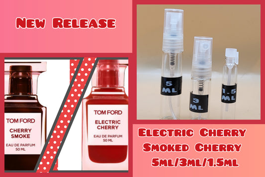 TOM  FORD ELECTRIC CHERRY AND SMOKED CHERRY NEW RELEASE DECANTS
