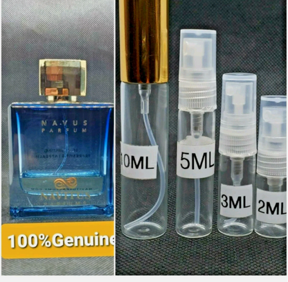 Navitus Parfums NAVUS Samples Plus Free Sample+bag