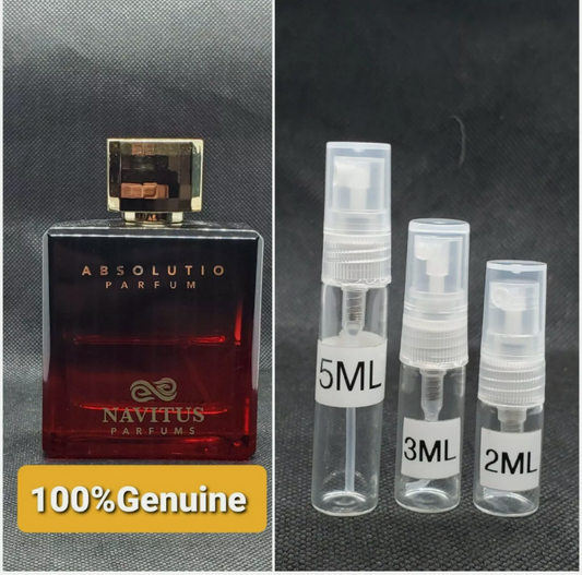 Navitus Parfums Absolutio Samples Plus Free Sample+bag