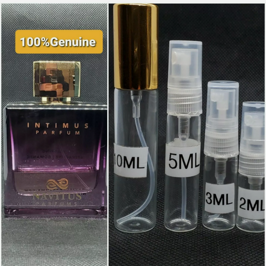 Navitus Parfums Intimus Samples Plus Free Sample+bag