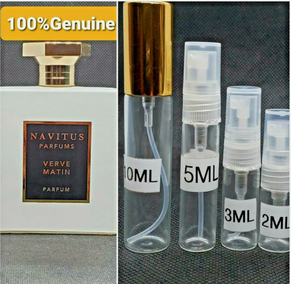 Navitus Parfums Verve Matin Samples Plus Free Sample+bag