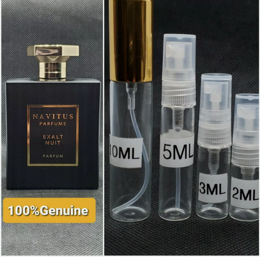 Navitus Parfums Exalt Nuit Samples Plus Free Sample+bag