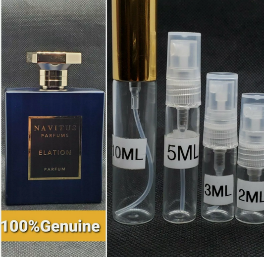 Navitus Parfums Elation Samples Plus Free Sample+bag